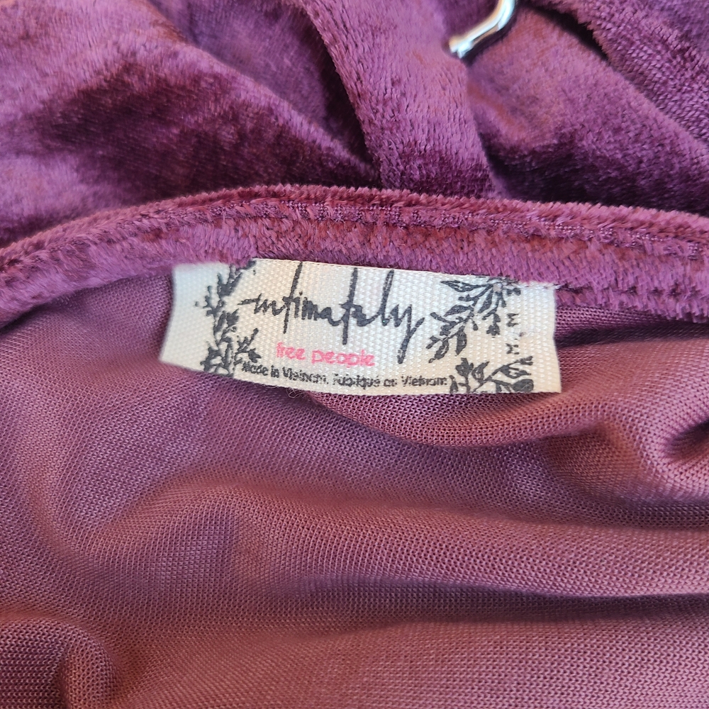 Free People All Night Velvet Cowl Neck Camisole Top‎ - Picture 6 of 6